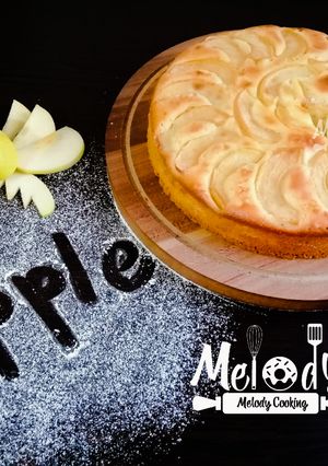 عکسی از دستور کیک سیب😋🍎