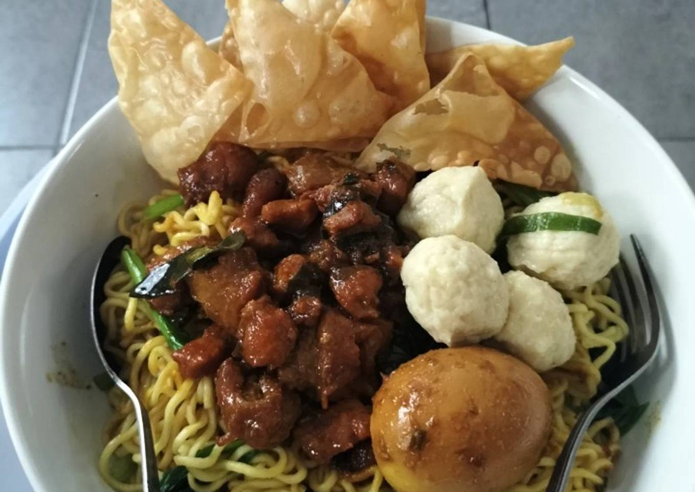 Mie ayam tersimple no ribet