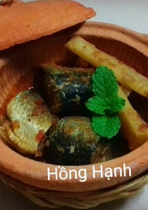 Hình của món Cá Trích Kho Mía.