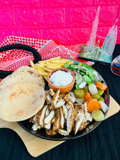 A picture of Chicken Shawarma Platter.
