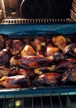 Une photo de Poulet miel soja