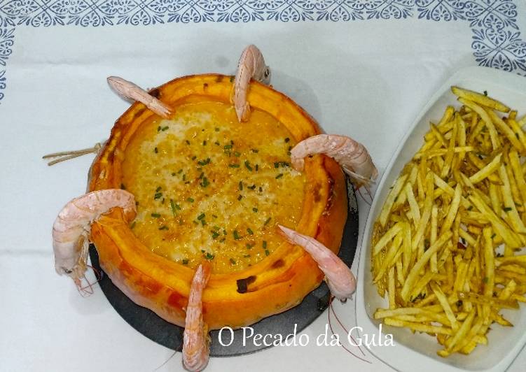 Camarão na Moranga com Batata Palha - Tudogosreceitas