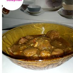 A picture of Pepper soup in kayan ciki.(Offal).