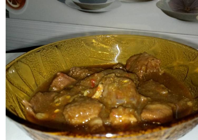 Pepper soup in kayan ciki.(Offal)