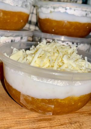 Foto resep Talam singkong vla santan topping keju