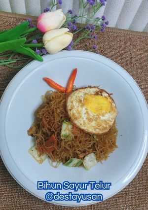 Foto resep Bihun Sayur Telur