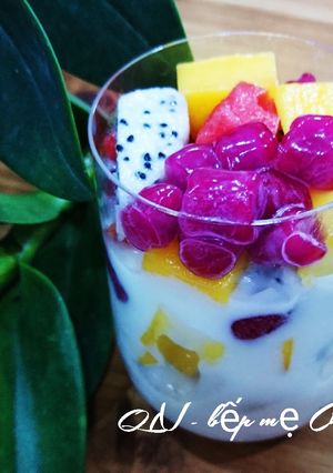 Hình của món Sữa chua trân châu trái cây.