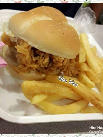 Easy Steps to Prepare Recipes Zinger Burger the So Delicious Tasty.