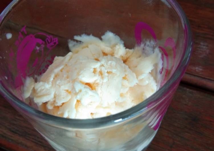 Langkah Mudah untuk mengolah Es Krim Jeruk, Enak Banget