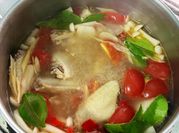 A picture of chicken galangal lemongrass