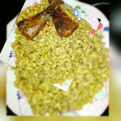 A picture of Fried macaroni.