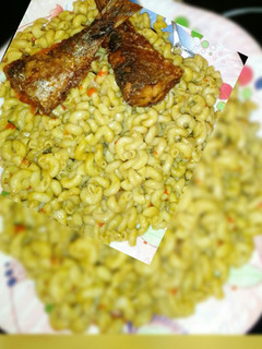 A picture of Fried macaroni.