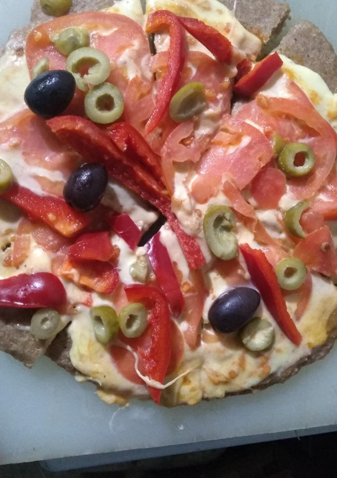 Una foto de Pizza nutritiva vegeteriana