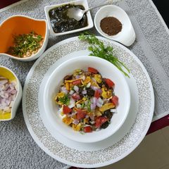 A picture of Moth Daal Chaat.