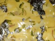 A picture of corn flour bread pudding