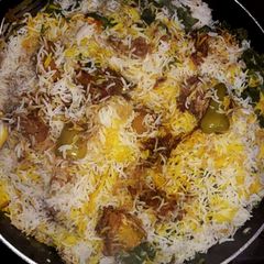 A picture of Pakistani Beef Biryani.
