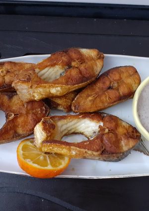 عکسی از دستور ماهی با سس گردو