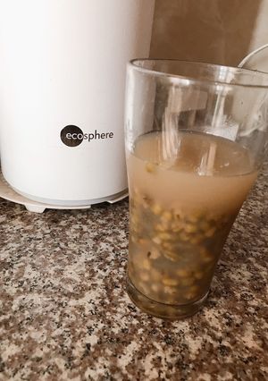Hình của món Chè đậu xanh nha đam đường phèn.