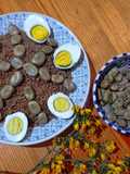 Barley Couscous with Fava Beans and Hard-Boiled Eggs