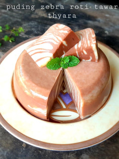 Foto resep Puding Zebra (Roti Tawar)