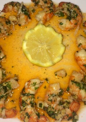 Una foto de Gambones al horno