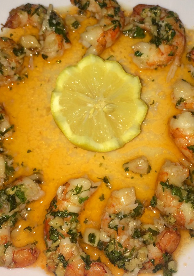 Una foto de Gambones al horno
