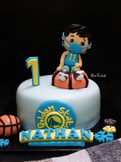 Foto resep 199. Basket Ball Fondant Cake | 篮球生日蛋糕