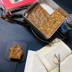 Whole wheat milk brownie A picture of Whole wheat milk brownie.