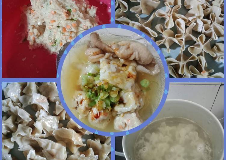 Pangsit ayam kuah bening