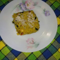 A picture of Samai rice or little millet upma.