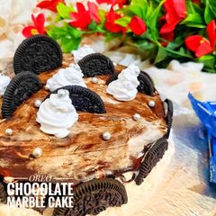 A picture of Oreo Chocolate marble cake.
