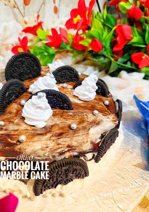 A picture of Oreo Chocolate marble cake.