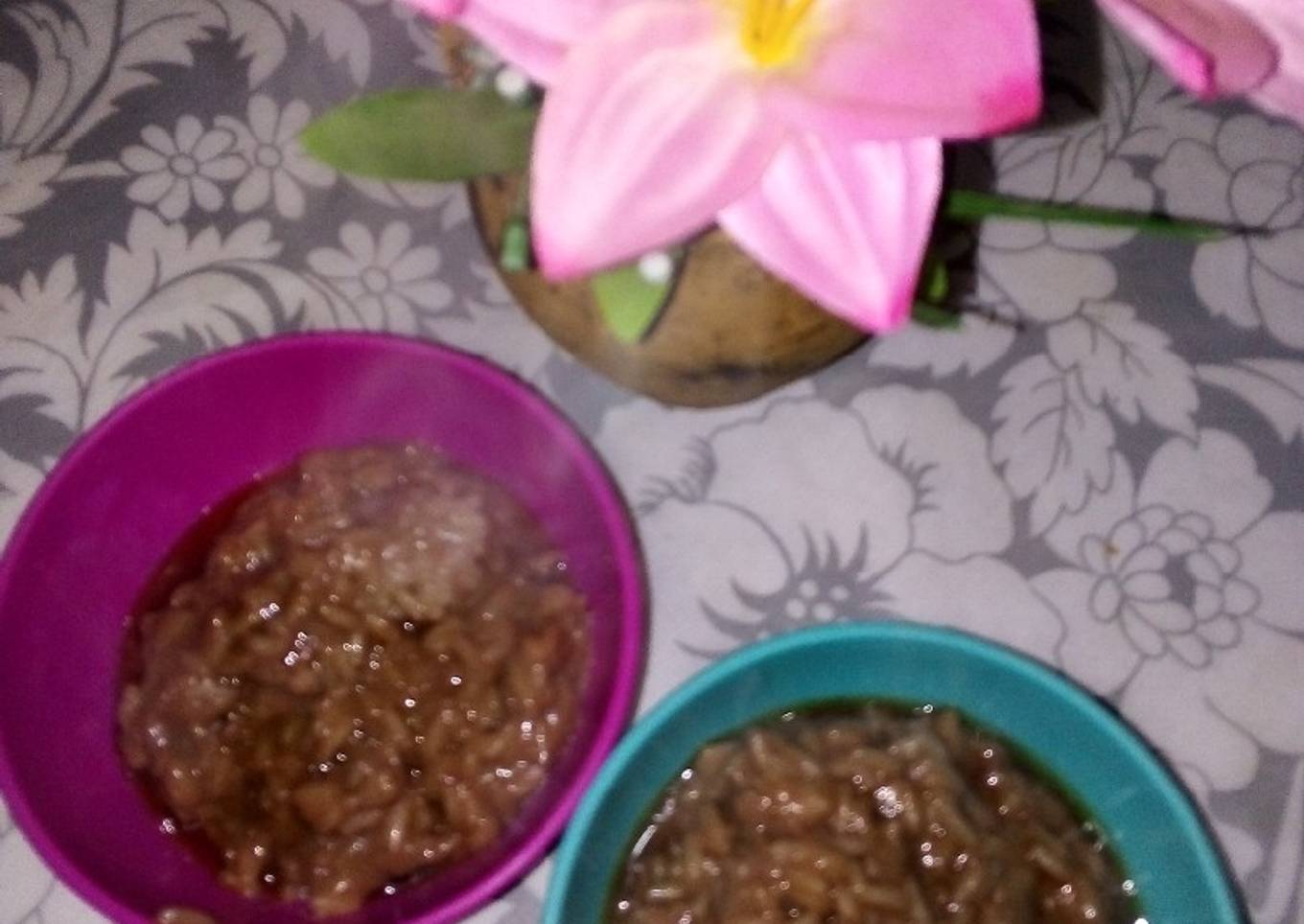 Arroz con leche en polvo+cocoa+canela+caramelo