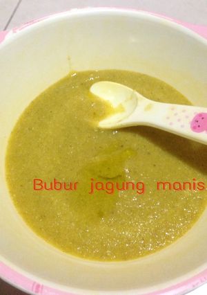 Foto resep Mpasi 6 bulan Bubur Jagung manis