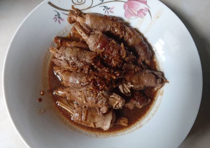 Cara bikin 34. Beef Roll Enoki Cara bikin 34. Beef Roll Enoki