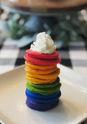 Foto resep Pancake Rainbow