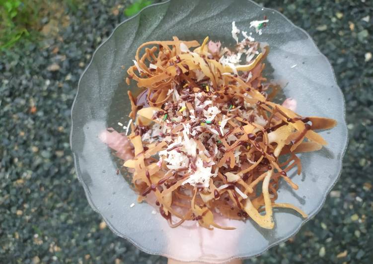 Resep Lekker Jaring Crispy Atau Jajanan Sarang Laba Laba Yang Nikmat