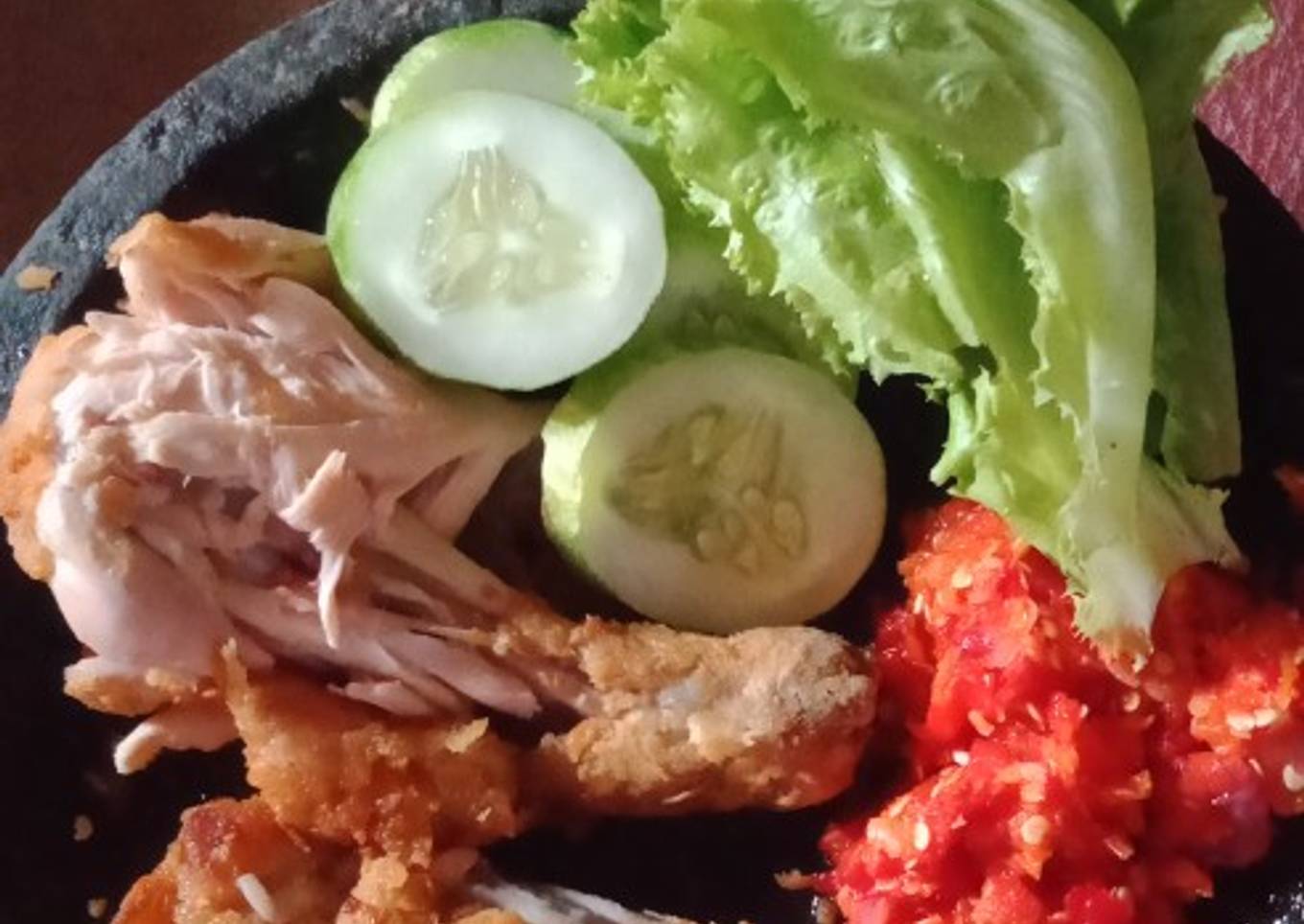 Ayam geprek simple