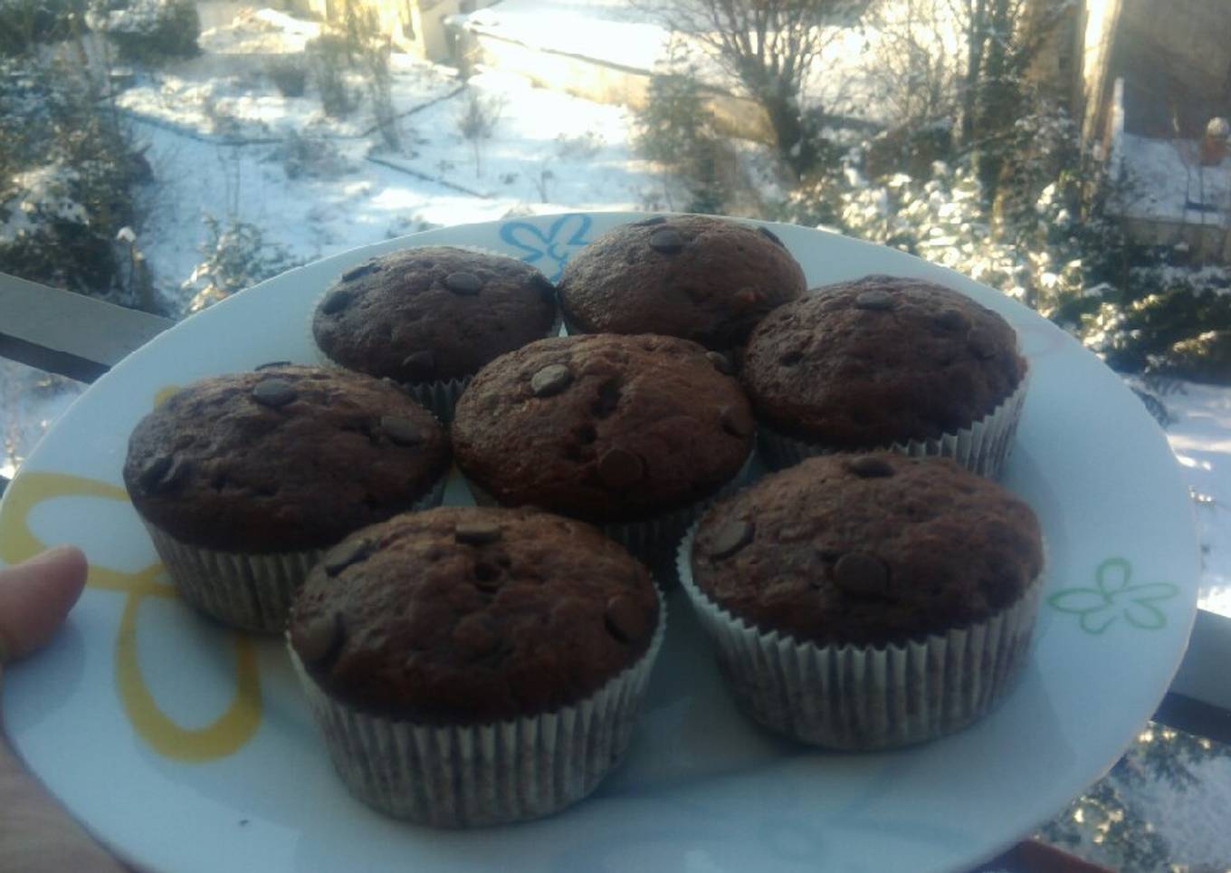 Banana chocolate muffins
