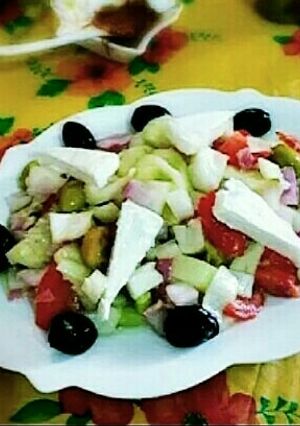 صورة لوصفة سلطة خضر❤