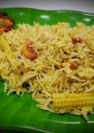 A picture of Babycorn Pulav.