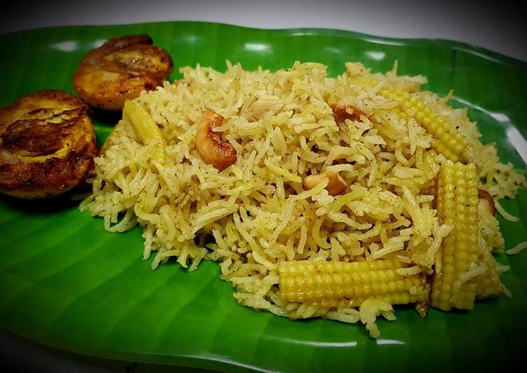 Easiest Way to Make Perfect Babycorn Pulav