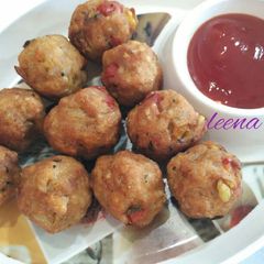 A picture of Left over Veg Biryani Balls.