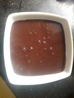 صورة لوصفة قلاصاج شوكولاته وفلان للكيك من لمستي 🍫🍫🍰🍰