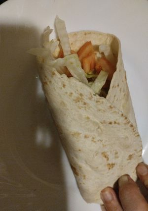 Foto principal de Wrap de pavo y queso fácil y rápido