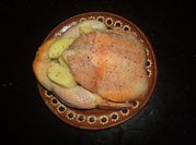 Una foto de patas de pollo al.horno