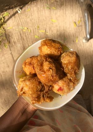 A picture of Yam balls.