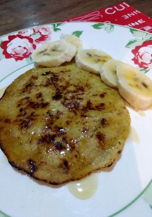 Una foto de Postre de banana y huevo "