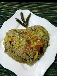 صورة لوصفة ارز بالخضار