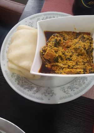 A picture of Egusi soup.